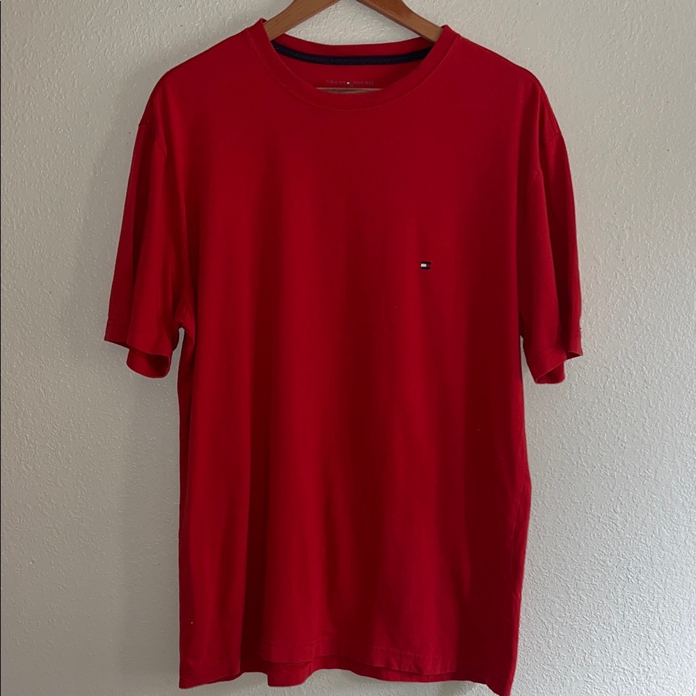 Tommy Hilfiger Vibrant Red Short Sleeve Tee